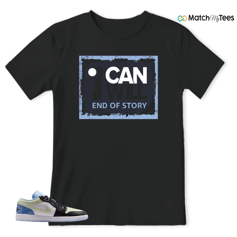 NIKE AIR JORDAN 1 LOW MISMATCHED PATENT SNEAKER Matching Tees t-shirt