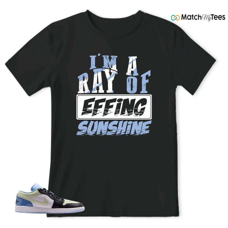 NIKE AIR JORDAN 1 LOW MISMATCHED PATENT SNEAKER Matching Tees t-shirt