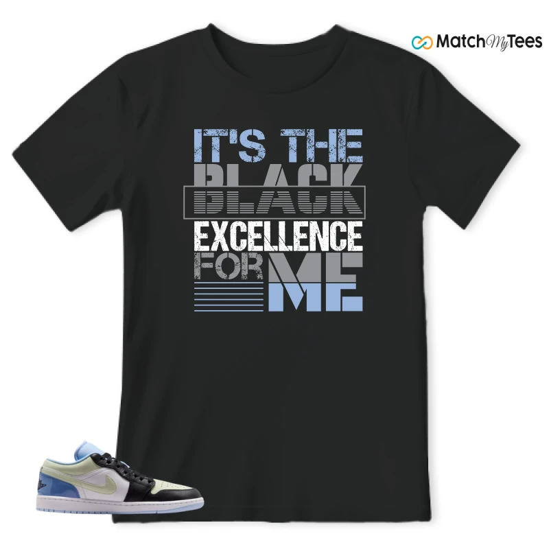 NIKE AIR JORDAN 1 LOW MISMATCHED PATENT SNEAKER Matching Tees t-shirt