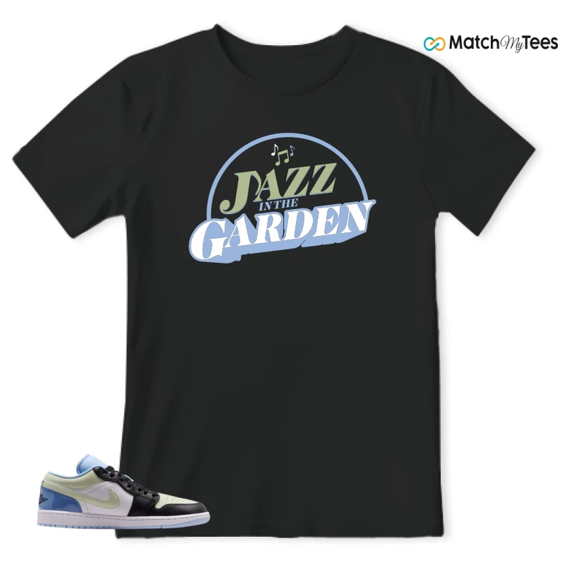 NIKE AIR JORDAN 1 LOW MISMATCHED PATENT SNEAKER Matching Tees t-shirt