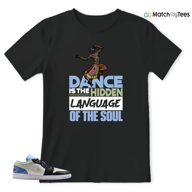 NIKE AIR JORDAN 1 LOW MISMATCHED PATENT SNEAKER Matching Tees t-shirt
