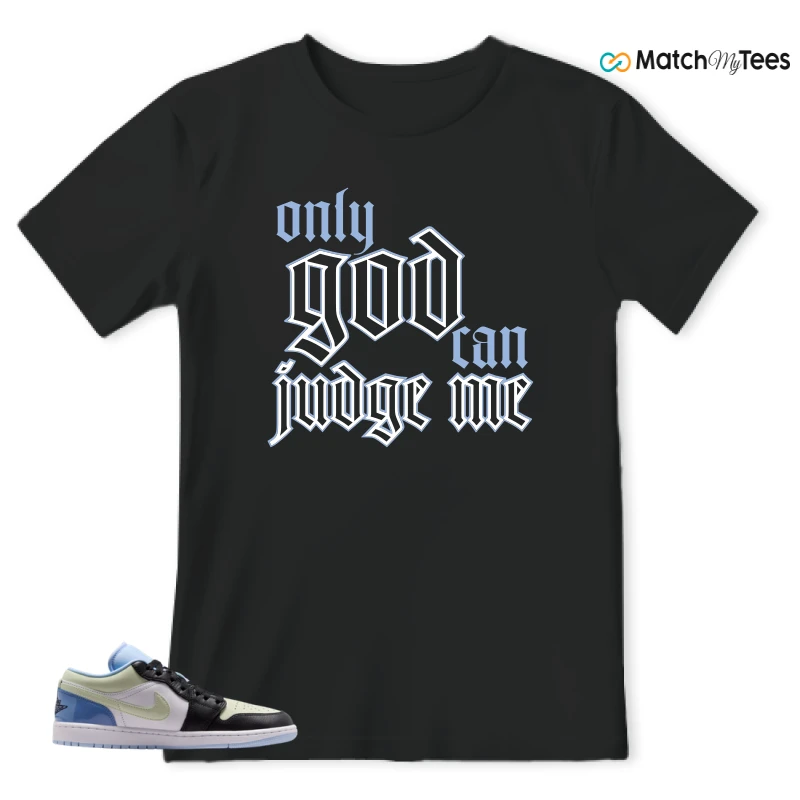 NIKE AIR JORDAN 1 LOW MISMATCHED PATENT SNEAKER Matching Tees t-shirt
