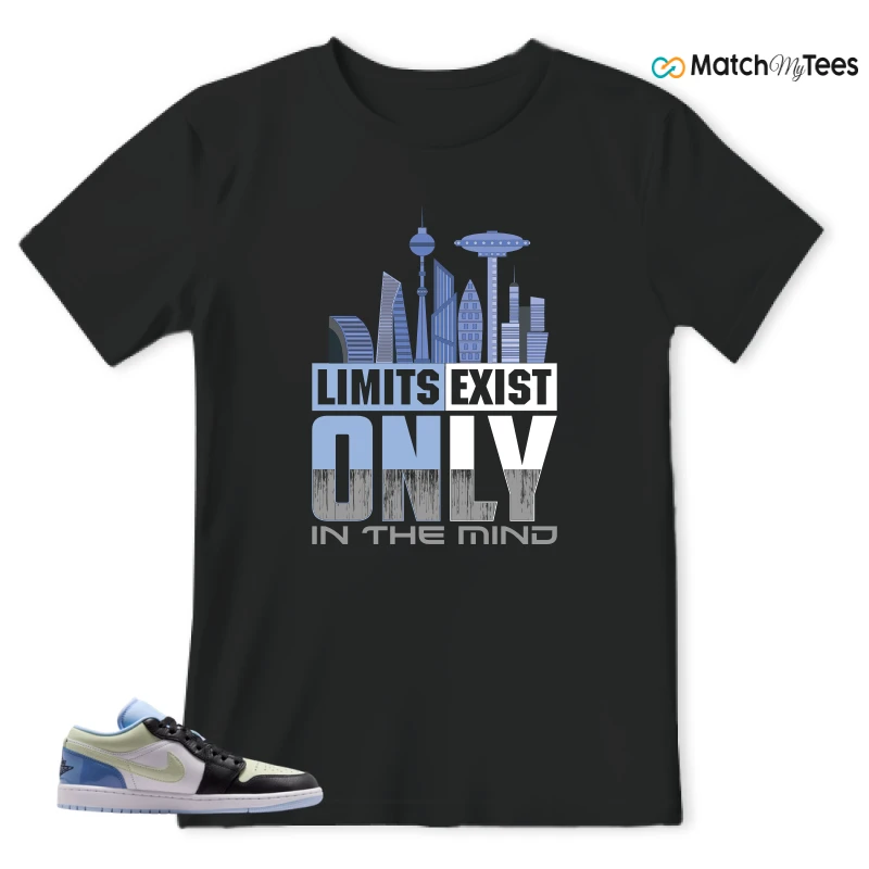 NIKE AIR JORDAN 1 LOW MISMATCHED PATENT SNEAKER Matching Tees t-shirt