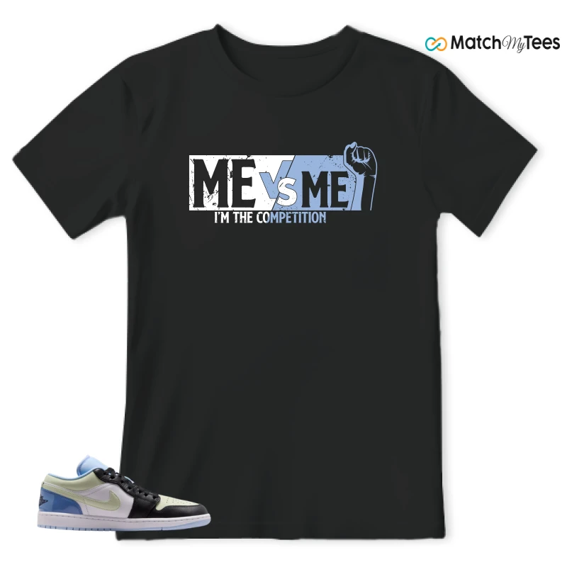 NIKE AIR JORDAN 1 LOW MISMATCHED PATENT SNEAKER Matching Tees t-shirt