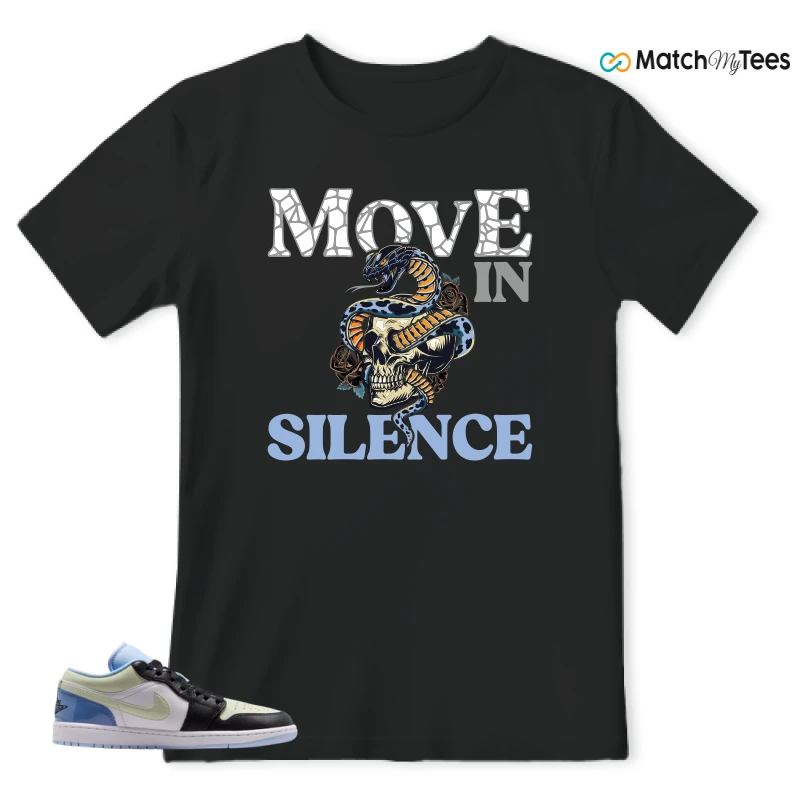 NIKE AIR JORDAN 1 LOW MISMATCHED PATENT SNEAKER Matching Tees t-shirt