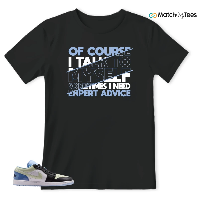 NIKE AIR JORDAN 1 LOW MISMATCHED PATENT SNEAKER Matching Tees t-shirt