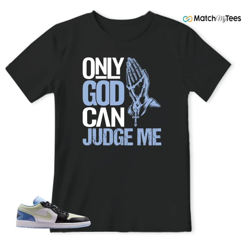 NIKE AIR JORDAN 1 LOW MISMATCHED PATENT SNEAKER Matching Tees t-shirt