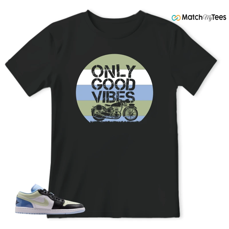 NIKE AIR JORDAN 1 LOW MISMATCHED PATENT SNEAKER Matching Tees t-shirt