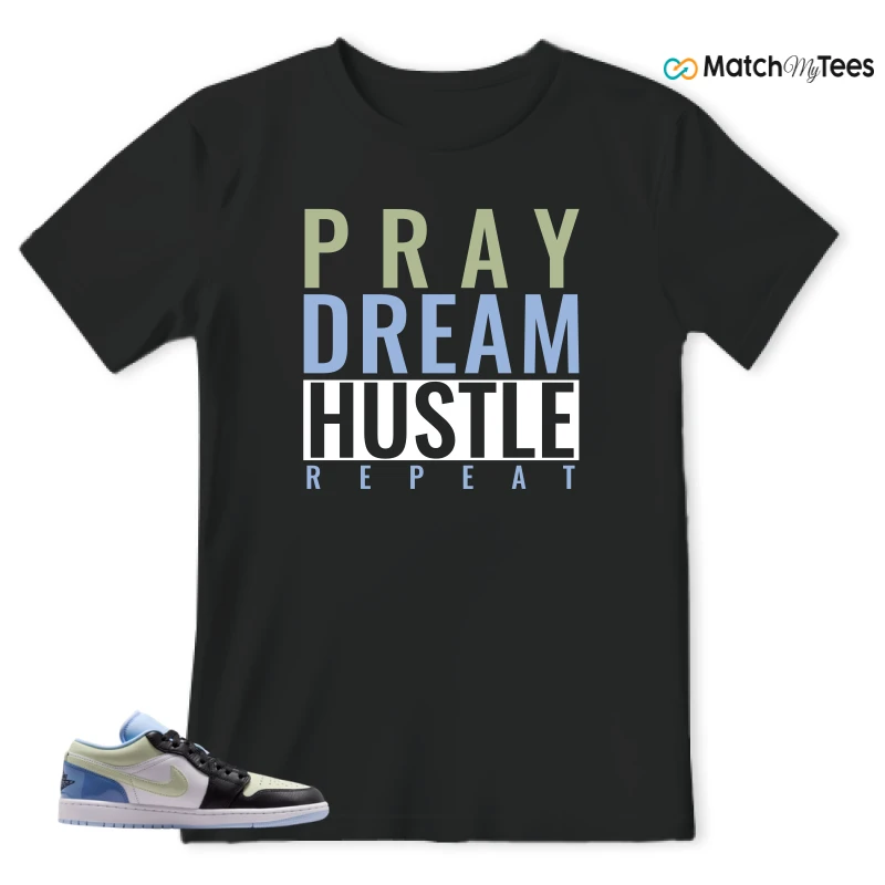 NIKE AIR JORDAN 1 LOW MISMATCHED PATENT SNEAKER Matching Tees t-shirt