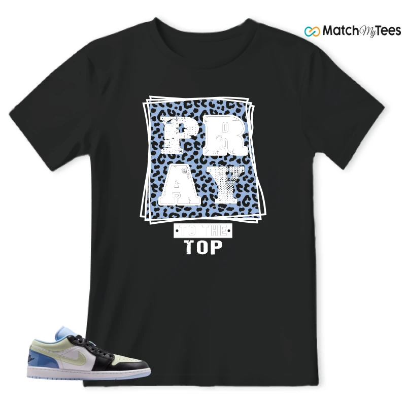 NIKE AIR JORDAN 1 LOW MISMATCHED PATENT SNEAKER Matching Tees t-shirt