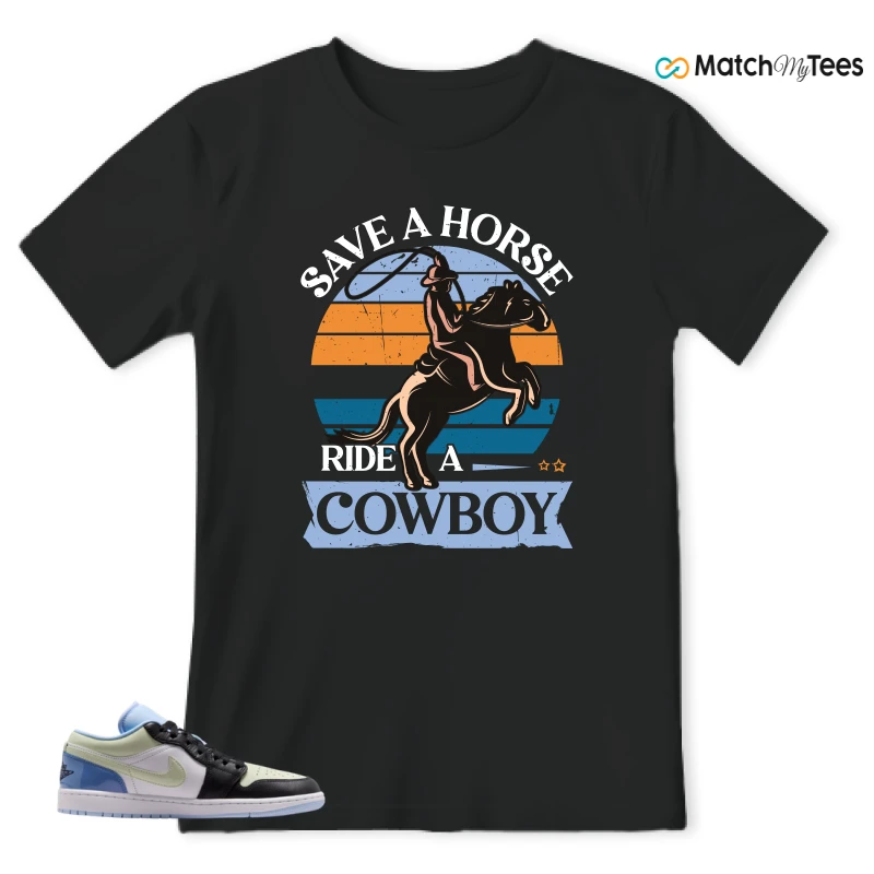 NIKE AIR JORDAN 1 LOW MISMATCHED PATENT SNEAKER Matching Tees t-shirt