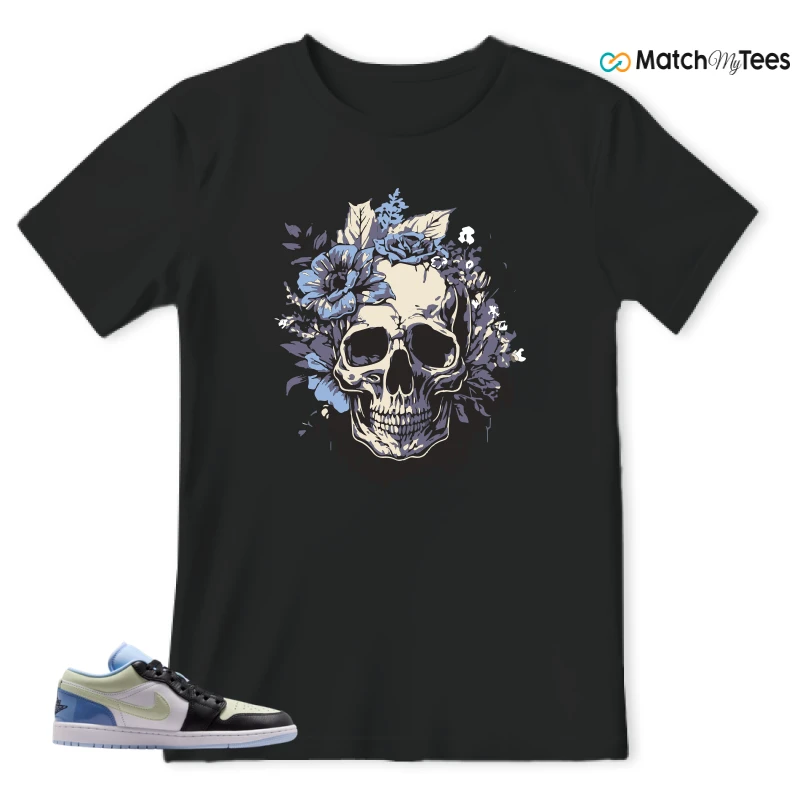 NIKE AIR JORDAN 1 LOW MISMATCHED PATENT SNEAKER Matching Tees t-shirt