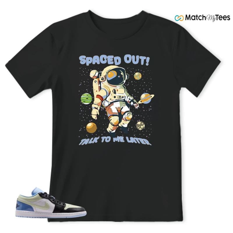NIKE AIR JORDAN 1 LOW MISMATCHED PATENT SNEAKER Matching Tees t-shirt