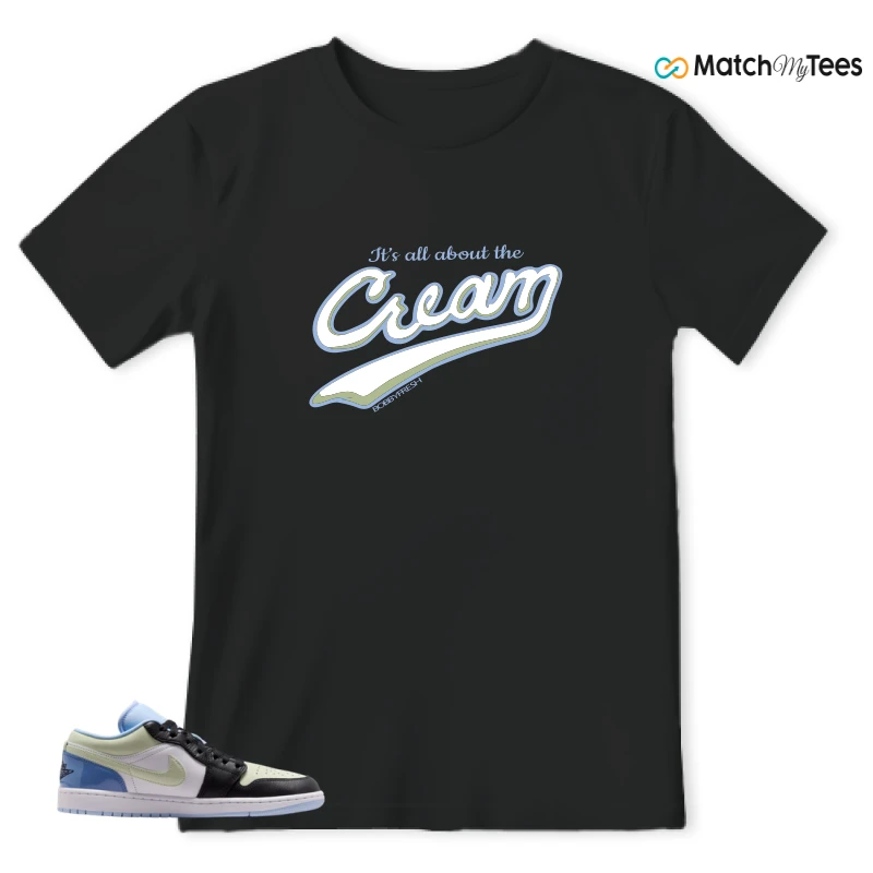 NIKE AIR JORDAN 1 LOW MISMATCHED PATENT SNEAKER Matching Tees t-shirt