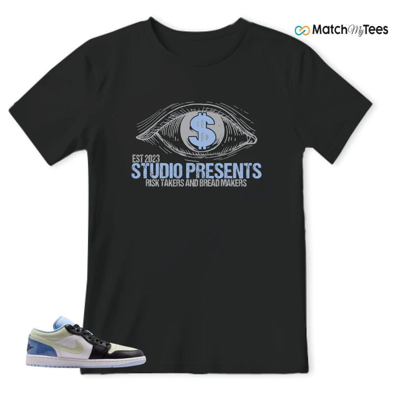 NIKE AIR JORDAN 1 LOW MISMATCHED PATENT SNEAKER Matching Tees t-shirt
