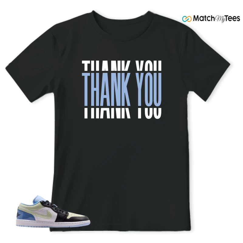 NIKE AIR JORDAN 1 LOW MISMATCHED PATENT SNEAKER Matching Tees t-shirt