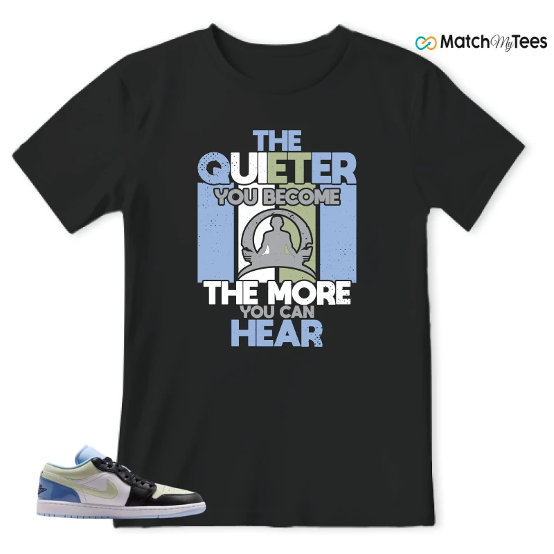 NIKE AIR JORDAN 1 LOW MISMATCHED PATENT SNEAKER Matching Tees t-shirt