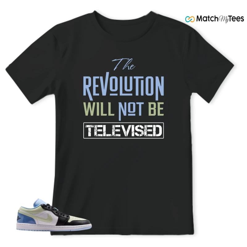 NIKE AIR JORDAN 1 LOW MISMATCHED PATENT SNEAKER Matching Tees t-shirt