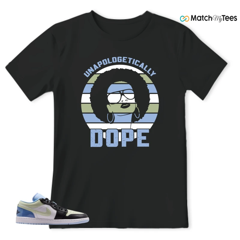 NIKE AIR JORDAN 1 LOW MISMATCHED PATENT SNEAKER Matching Tees t-shirt