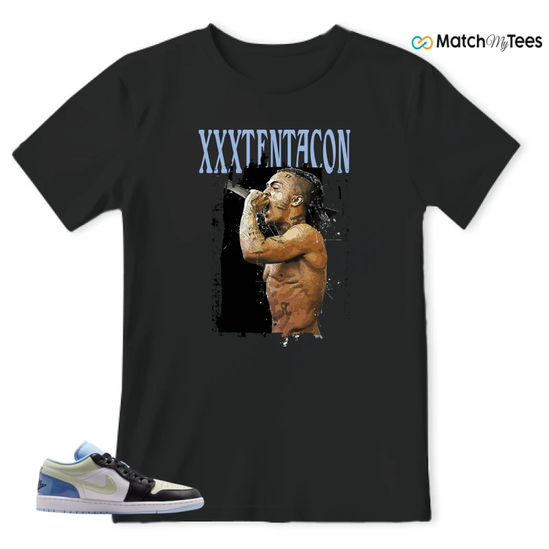 NIKE AIR JORDAN 1 LOW MISMATCHED PATENT SNEAKER Matching Tees t-shirt
