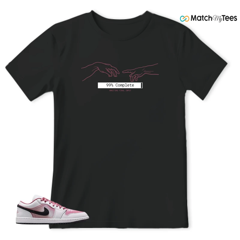 NIKE AIR JORDAN 1 LOW SE WHITE DESERT BERRY SNEAKER Matching Tees t-shirt
