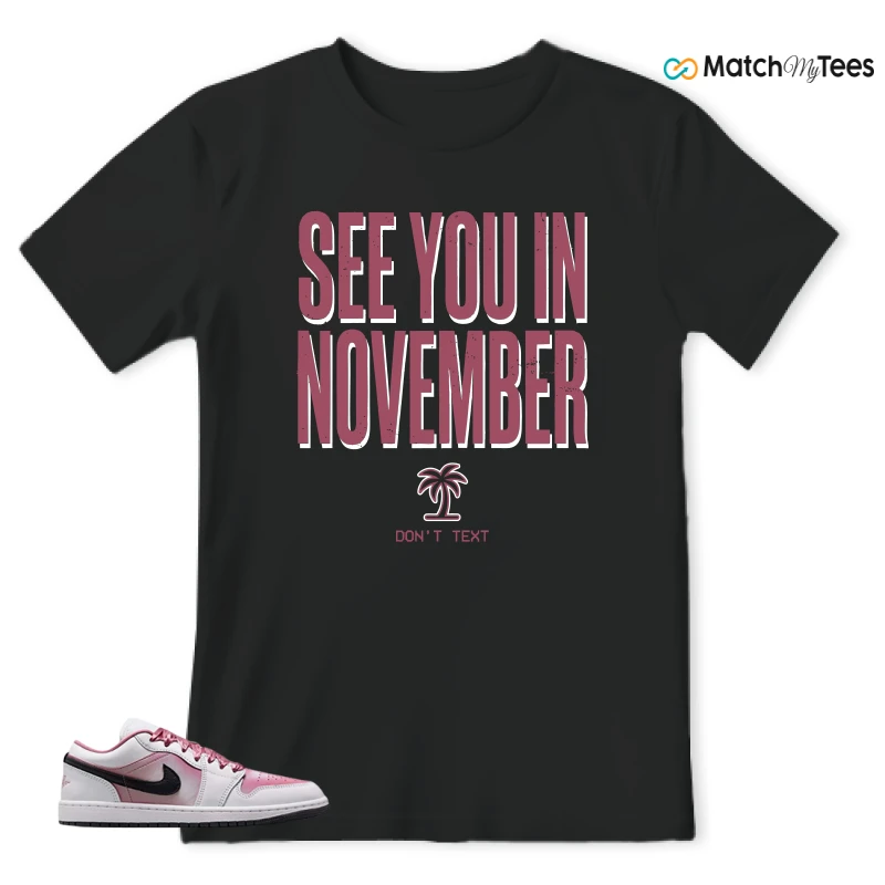 NIKE AIR JORDAN 1 LOW SE WHITE DESERT BERRY SNEAKER Matching Tees t-shirt