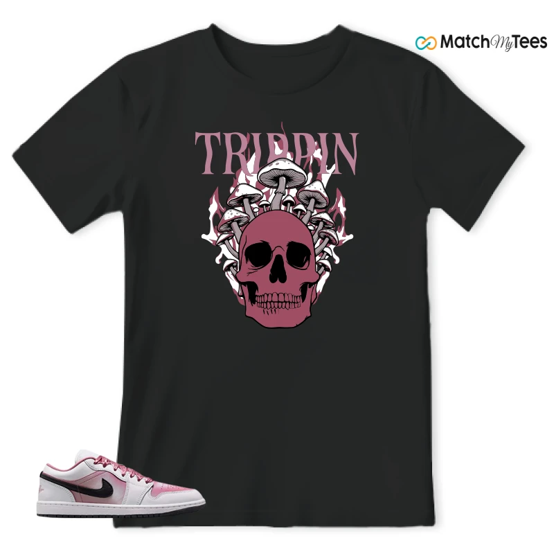 NIKE AIR JORDAN 1 LOW SE WHITE DESERT BERRY SNEAKER Matching Tees t-shirt