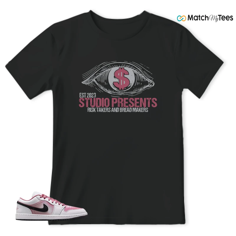 NIKE AIR JORDAN 1 LOW SE WHITE DESERT BERRY SNEAKER Matching Tees t-shirt