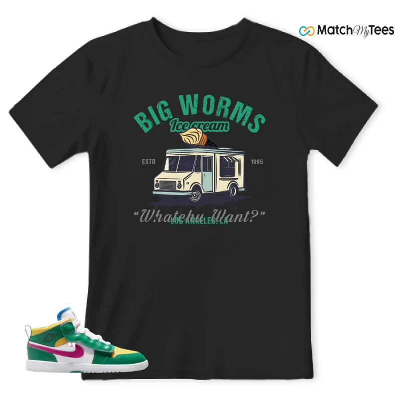 NIKE AIR JORDAN 1 MID ALT MALACHITE WHITE UNIVERSITY GOLD ACTIVE PINK (PS) SNEAKER Matching Tees t-shirt