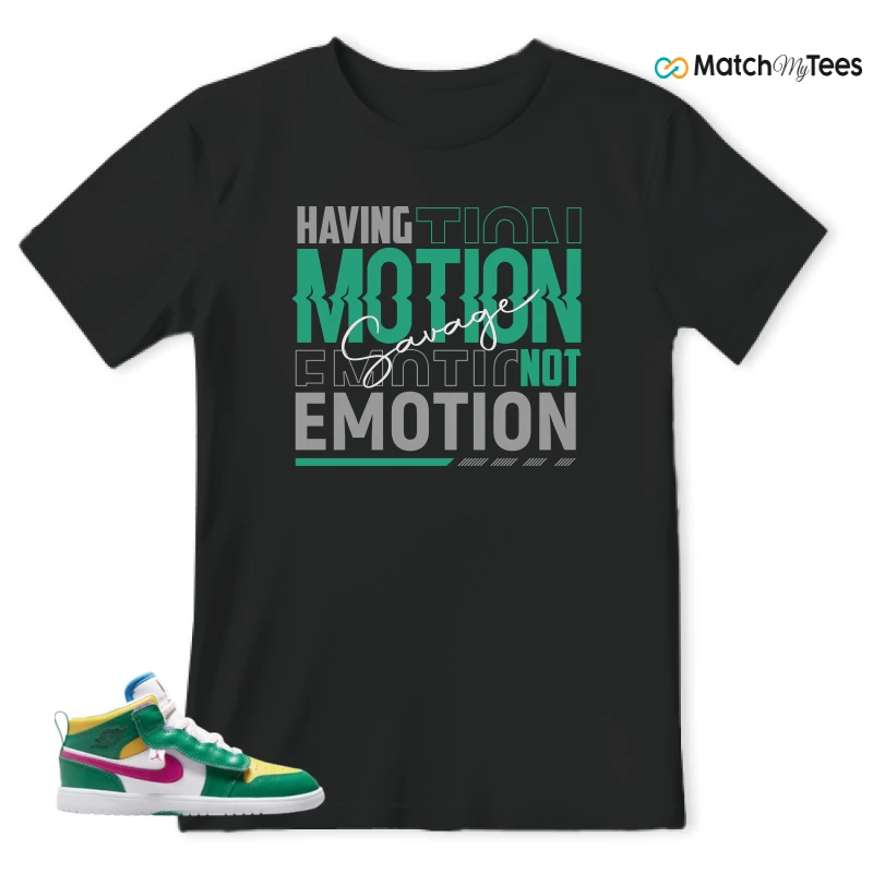 NIKE AIR JORDAN 1 MID ALT MALACHITE WHITE UNIVERSITY GOLD ACTIVE PINK (PS) SNEAKER Matching Tees t-shirt