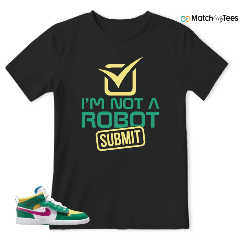 NIKE AIR JORDAN 1 MID ALT MALACHITE WHITE UNIVERSITY GOLD ACTIVE PINK (PS) SNEAKER Matching Tees t-shirt