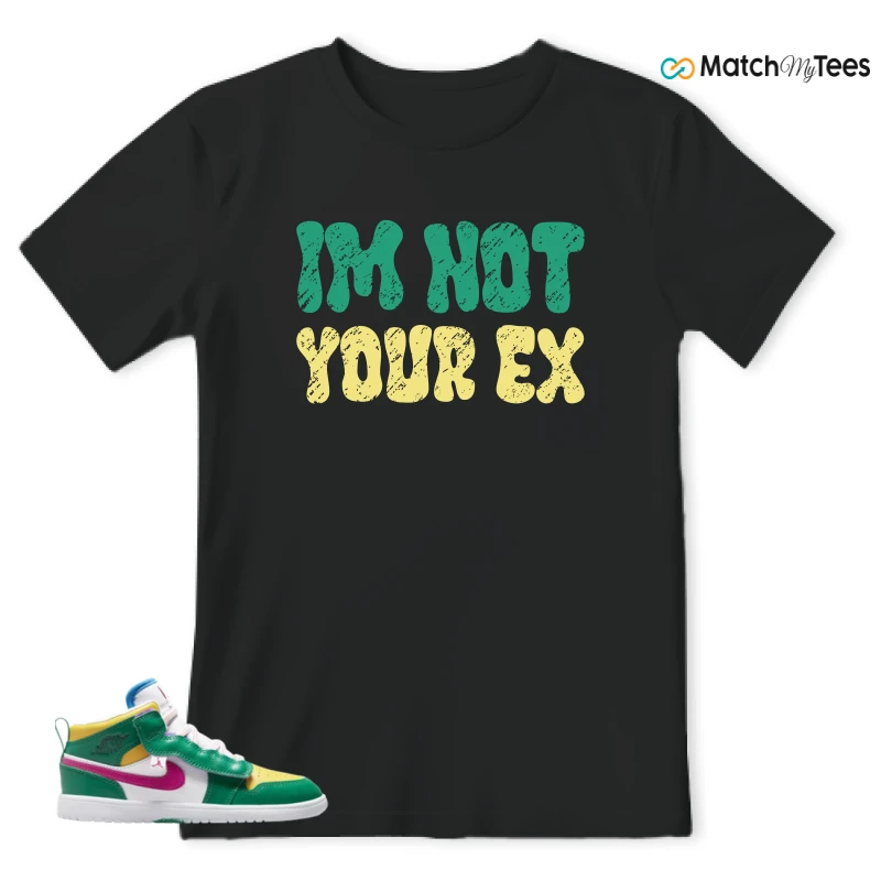 NIKE AIR JORDAN 1 MID ALT MALACHITE WHITE UNIVERSITY GOLD ACTIVE PINK (PS) SNEAKER Matching Tees t-shirt