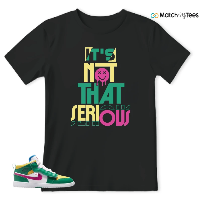 NIKE AIR JORDAN 1 MID ALT MALACHITE WHITE UNIVERSITY GOLD ACTIVE PINK (PS) SNEAKER Matching Tees t-shirt