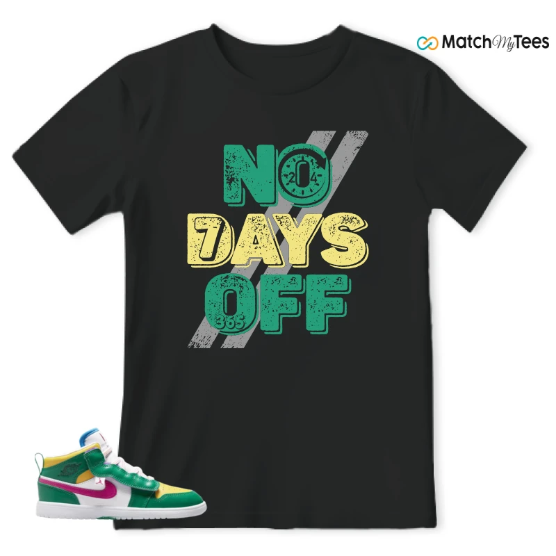 NIKE AIR JORDAN 1 MID ALT MALACHITE WHITE UNIVERSITY GOLD ACTIVE PINK (PS) SNEAKER Matching Tees t-shirt