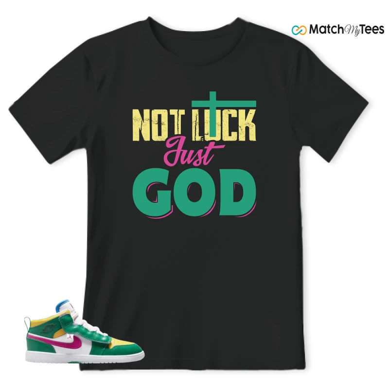 NIKE AIR JORDAN 1 MID ALT MALACHITE WHITE UNIVERSITY GOLD ACTIVE PINK (PS) SNEAKER Matching Tees t-shirt