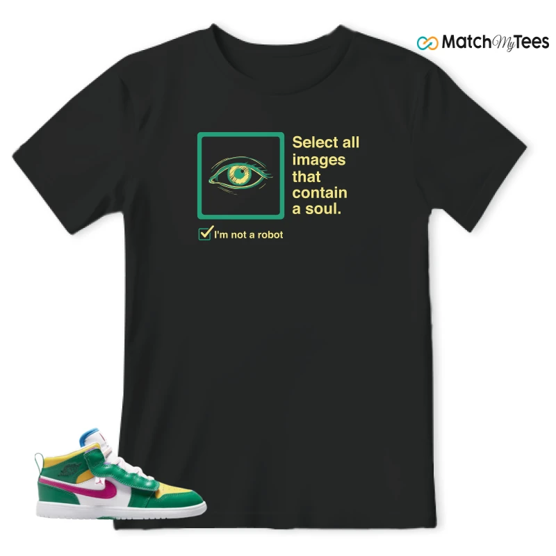 NIKE AIR JORDAN 1 MID ALT MALACHITE WHITE UNIVERSITY GOLD ACTIVE PINK (PS) SNEAKER Matching Tees t-shirt