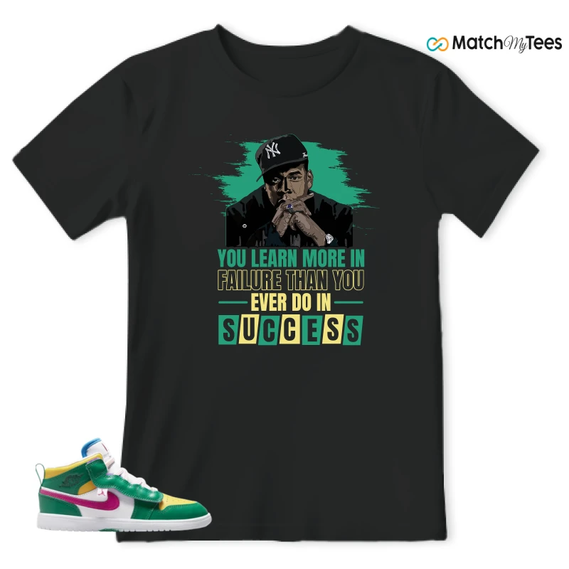 NIKE AIR JORDAN 1 MID ALT MALACHITE WHITE UNIVERSITY GOLD ACTIVE PINK (PS) SNEAKER Matching Tees t-shirt