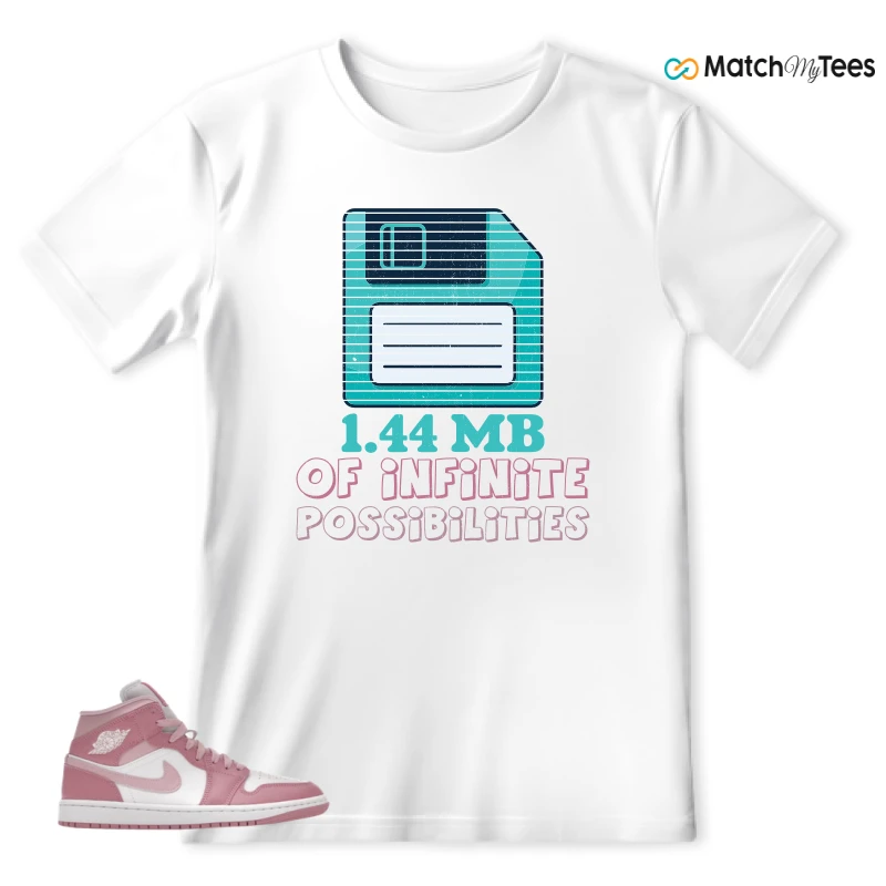 NIKE AIR JORDAN 1 MID ELEMENTAL PINK ICED CARMINE (WOMEN'S) SNEAKER Matching Tees t-shirt