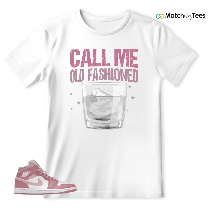 NIKE AIR JORDAN 1 MID ELEMENTAL PINK ICED CARMINE (WOMEN'S) SNEAKER Matching Tees t-shirt