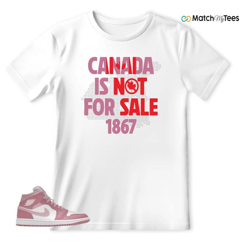 NIKE AIR JORDAN 1 MID ELEMENTAL PINK ICED CARMINE (WOMEN'S) SNEAKER Matching Tees t-shirt