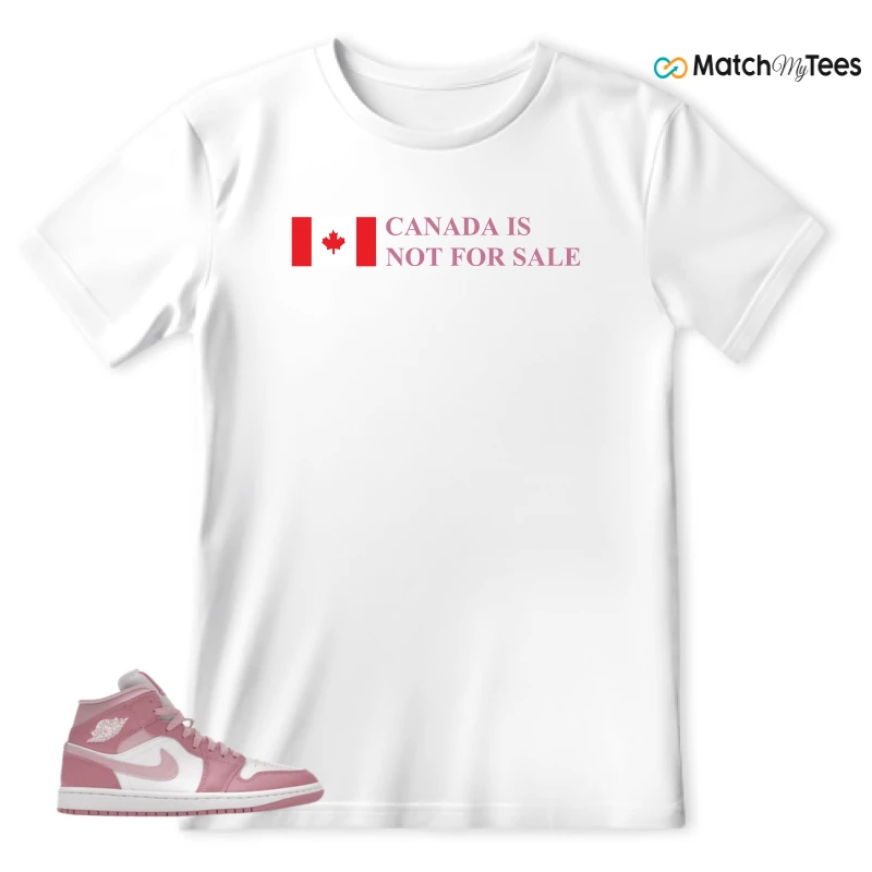 NIKE AIR JORDAN 1 MID ELEMENTAL PINK ICED CARMINE (WOMEN'S) SNEAKER Matching Tees t-shirt