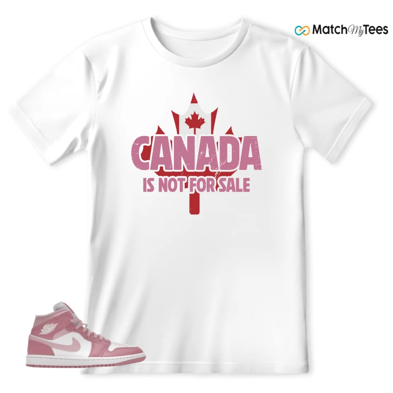 NIKE AIR JORDAN 1 MID ELEMENTAL PINK ICED CARMINE (WOMEN'S) SNEAKER Matching Tees t-shirt