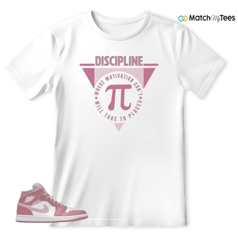 NIKE AIR JORDAN 1 MID ELEMENTAL PINK ICED CARMINE (WOMEN'S) SNEAKER Matching Tees t-shirt