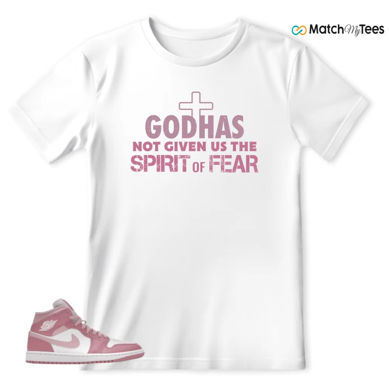 NIKE AIR JORDAN 1 MID ELEMENTAL PINK ICED CARMINE (WOMEN'S) SNEAKER Matching Tees t-shirt