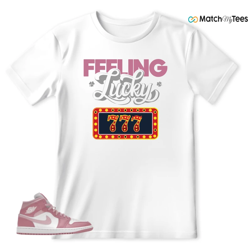 NIKE AIR JORDAN 1 MID ELEMENTAL PINK ICED CARMINE (WOMEN'S) SNEAKER Matching Tees t-shirt