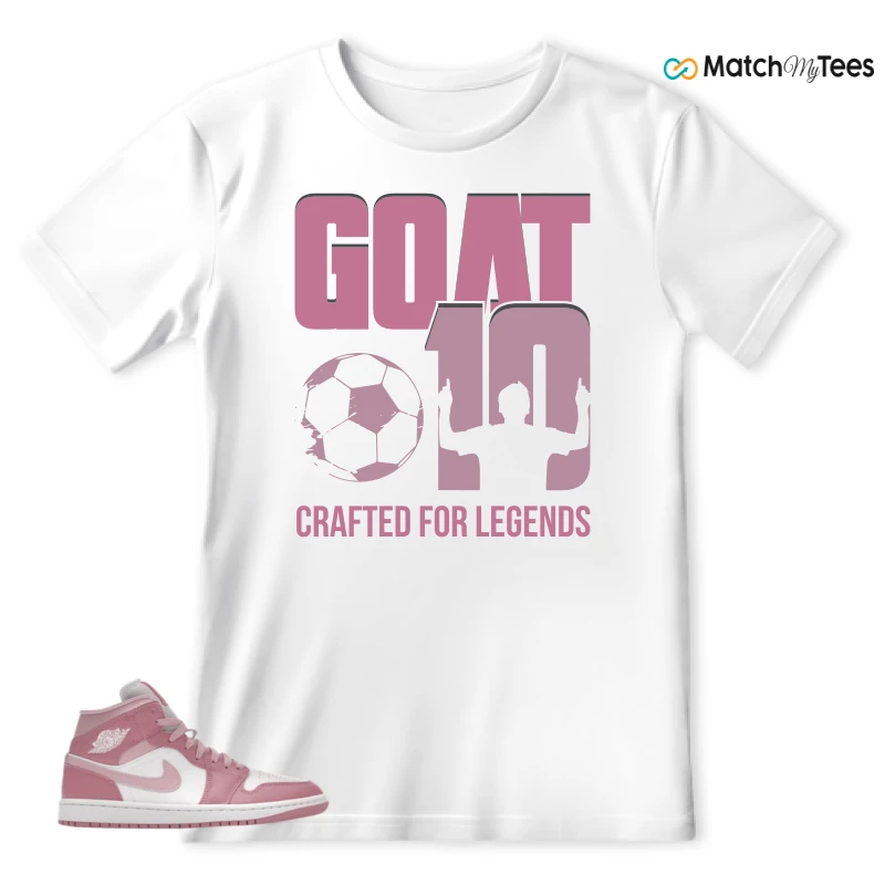 NIKE AIR JORDAN 1 MID ELEMENTAL PINK ICED CARMINE (WOMEN'S) SNEAKER Matching Tees t-shirt