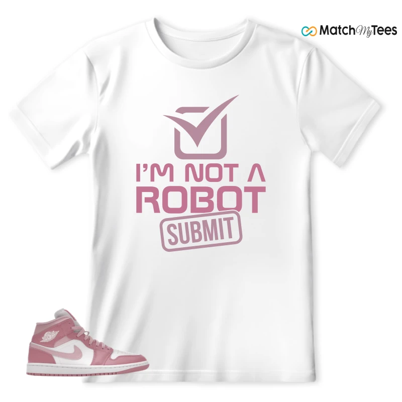 NIKE AIR JORDAN 1 MID ELEMENTAL PINK ICED CARMINE (WOMEN'S) SNEAKER Matching Tees t-shirt