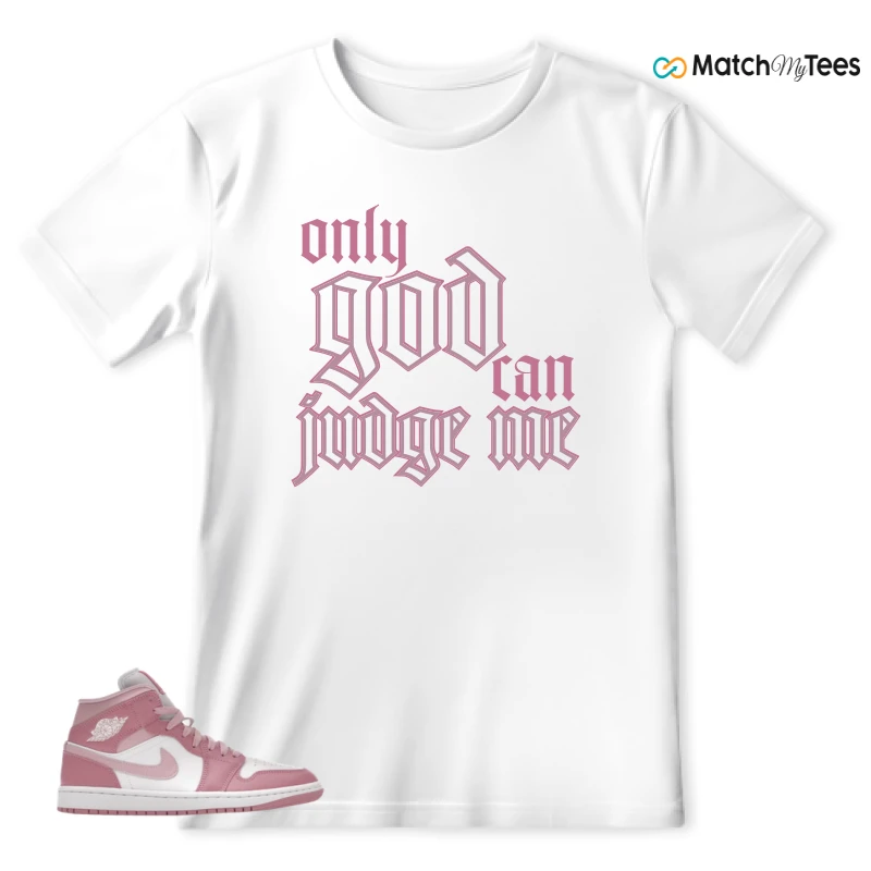 NIKE AIR JORDAN 1 MID ELEMENTAL PINK ICED CARMINE (WOMEN'S) SNEAKER Matching Tees t-shirt