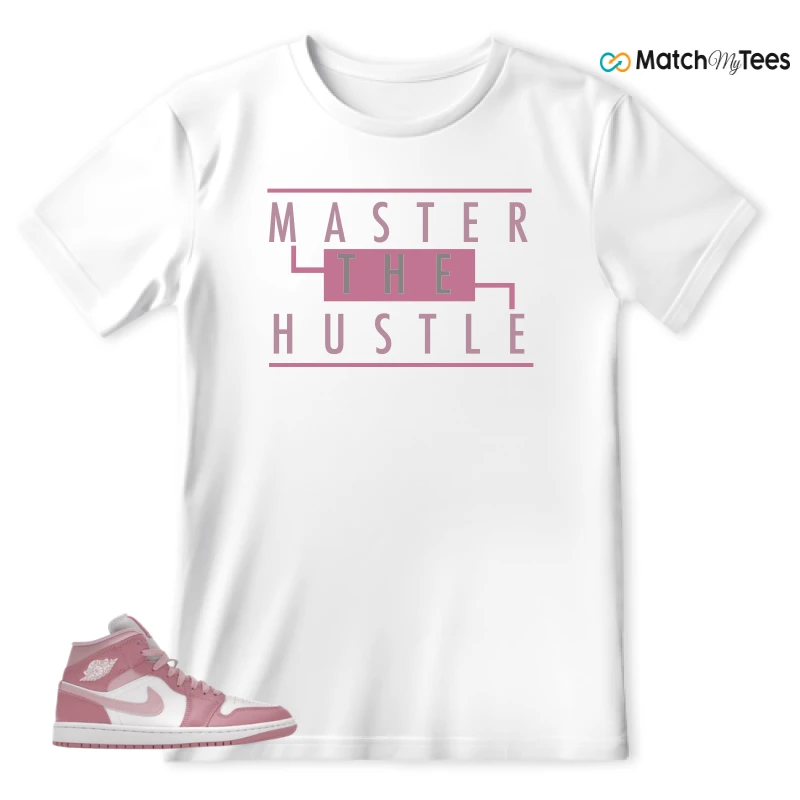 NIKE AIR JORDAN 1 MID ELEMENTAL PINK ICED CARMINE (WOMEN'S) SNEAKER Matching Tees t-shirt