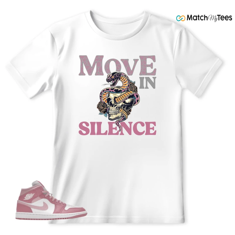 NIKE AIR JORDAN 1 MID ELEMENTAL PINK ICED CARMINE (WOMEN'S) SNEAKER Matching Tees t-shirt